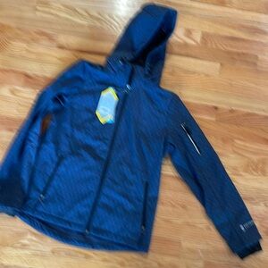 Outside jacket.  So very comfortable and wonderful fit.  I love the lines.